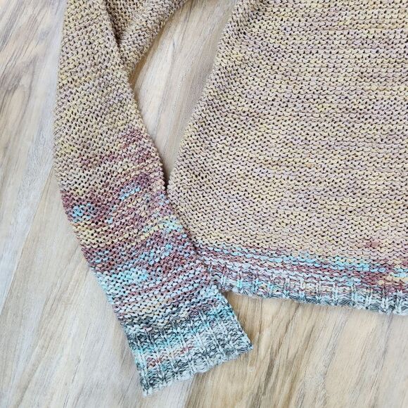 💛Forever 21 Contemporary Variegated Multicolor Lightweight Knit Sweater Medium - Picture 6 of 9